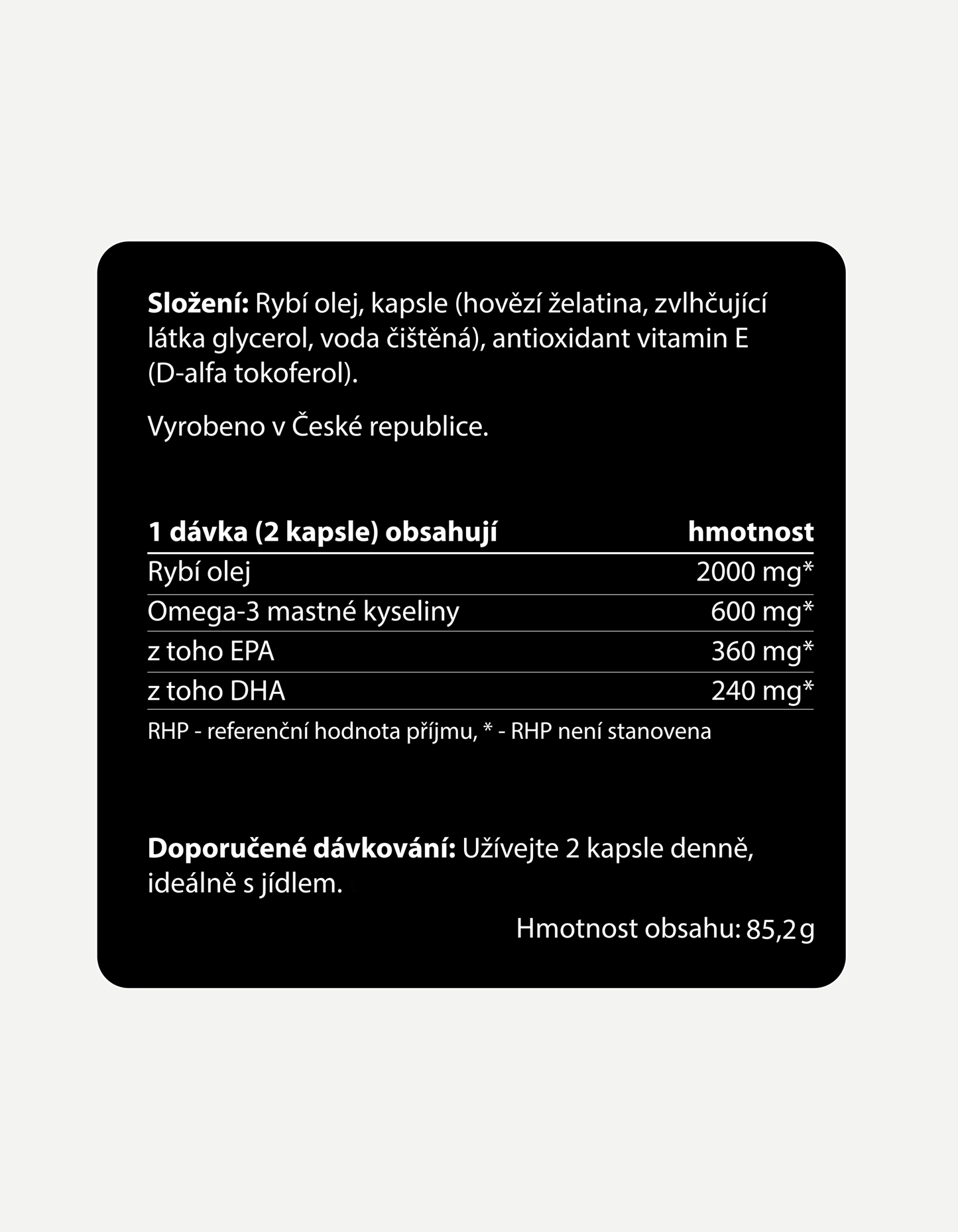 Omega-3 ve formě triglyceridů - srdce, mozek, cévy, zrak, 60 želatinových kapslí