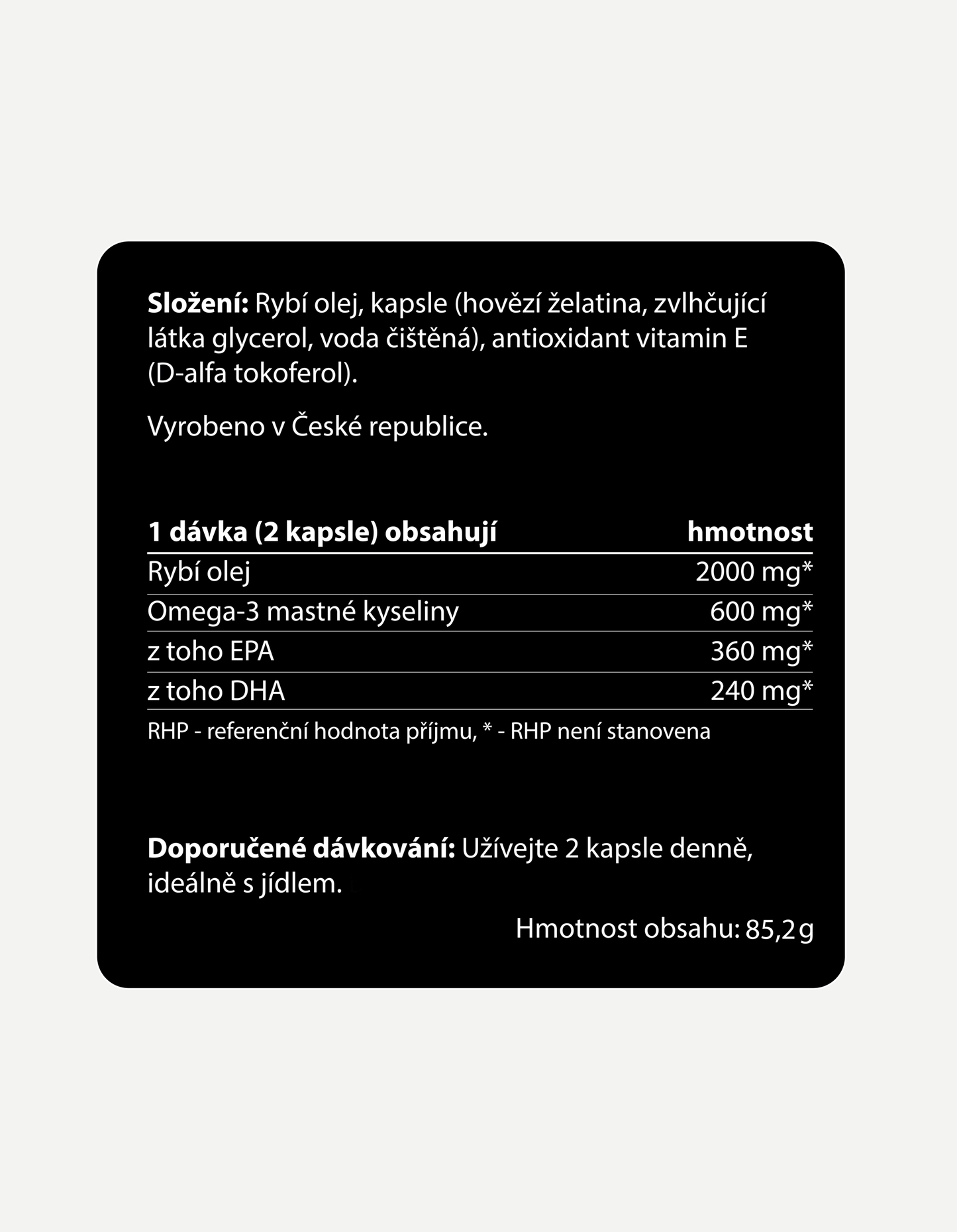 Omega-3 ve formě triglyceridů - srdce, mozek, cévy, zrak, 60 želatinových kapslí