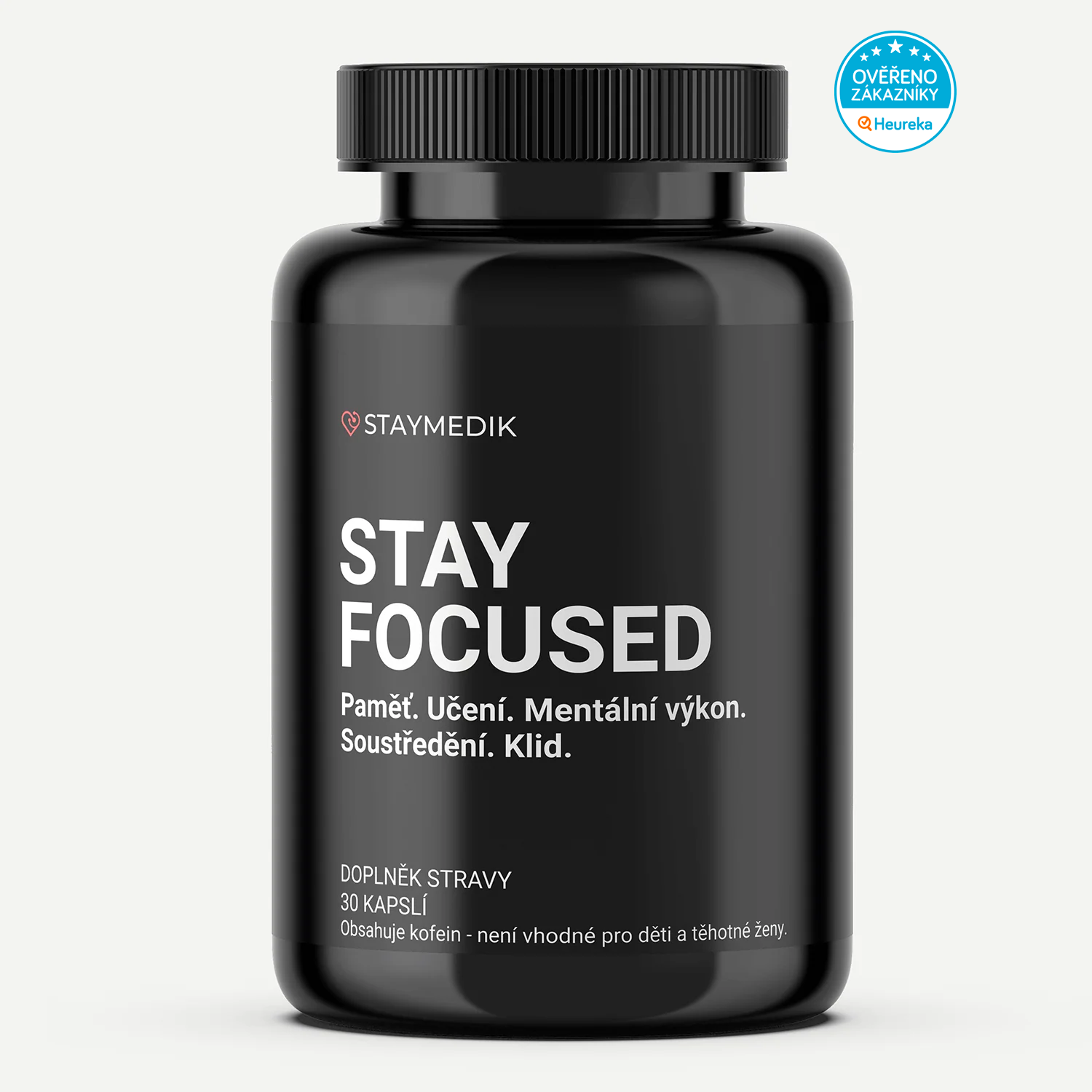 StayFocused – paměť, učení a mentální výkon, 30-60 veganských kapslí